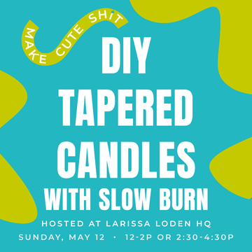 DIY Taper Candles with Slow Burn