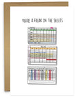 Freak In The Sheets Card