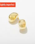 Slightly Imperfect Dome Earrings