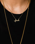 Fuck Script Necklace