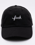 Fuck Script Baseball Hat