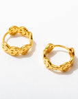 Smiley Huggie Hoops