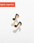Slightly Imperfect Music Note Studs