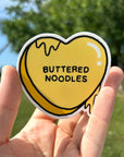 Buttered Noodles Heart Sticker