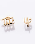 Tits Up Script Studs