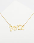 Vote Script Necklace