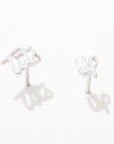 Tits Up Script Studs