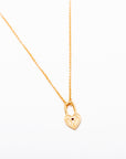 Alicia Lock Charm Necklace