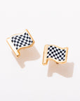 Checkered Flag Studs