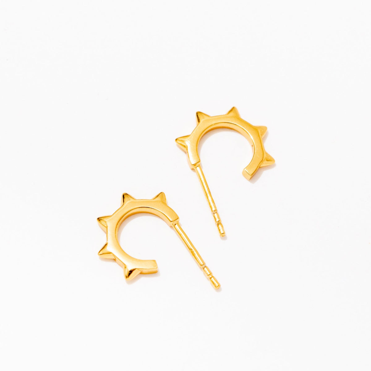 Kali Hoops | Gold or Sterling Studded Earrings | Larissa Loden