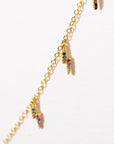Lightning Bolt Drop Necklace