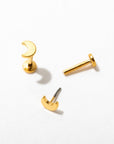 Moon Flat Back Studs