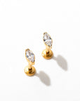 Marquise Flat Back Studs