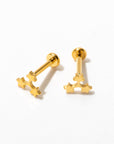 Star Trio Flat Back Studs