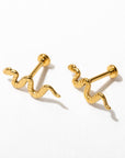 Snake Flat Back Studs
