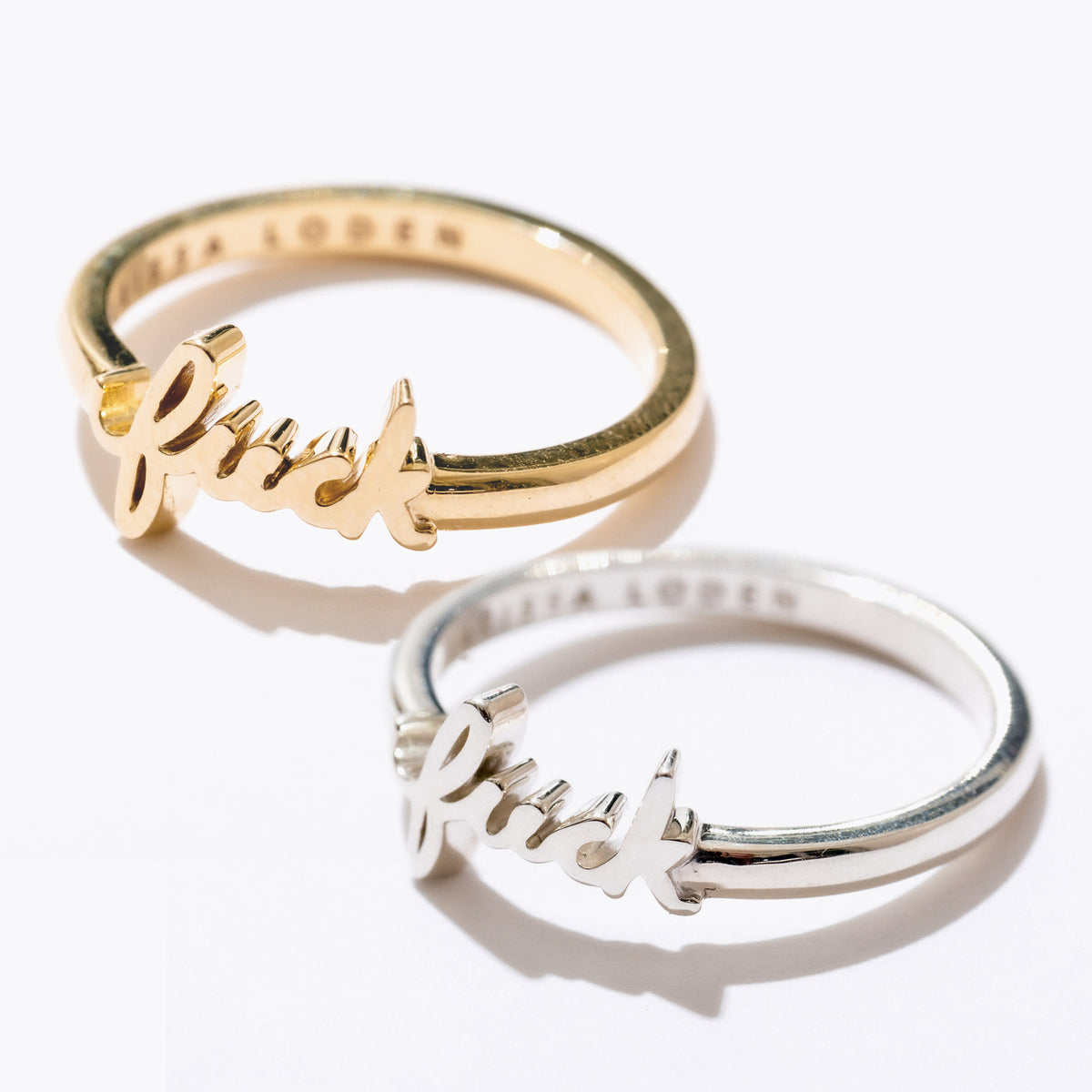 Fuck Ring | 10K Gold or Sterling Silver | Larissa Loden