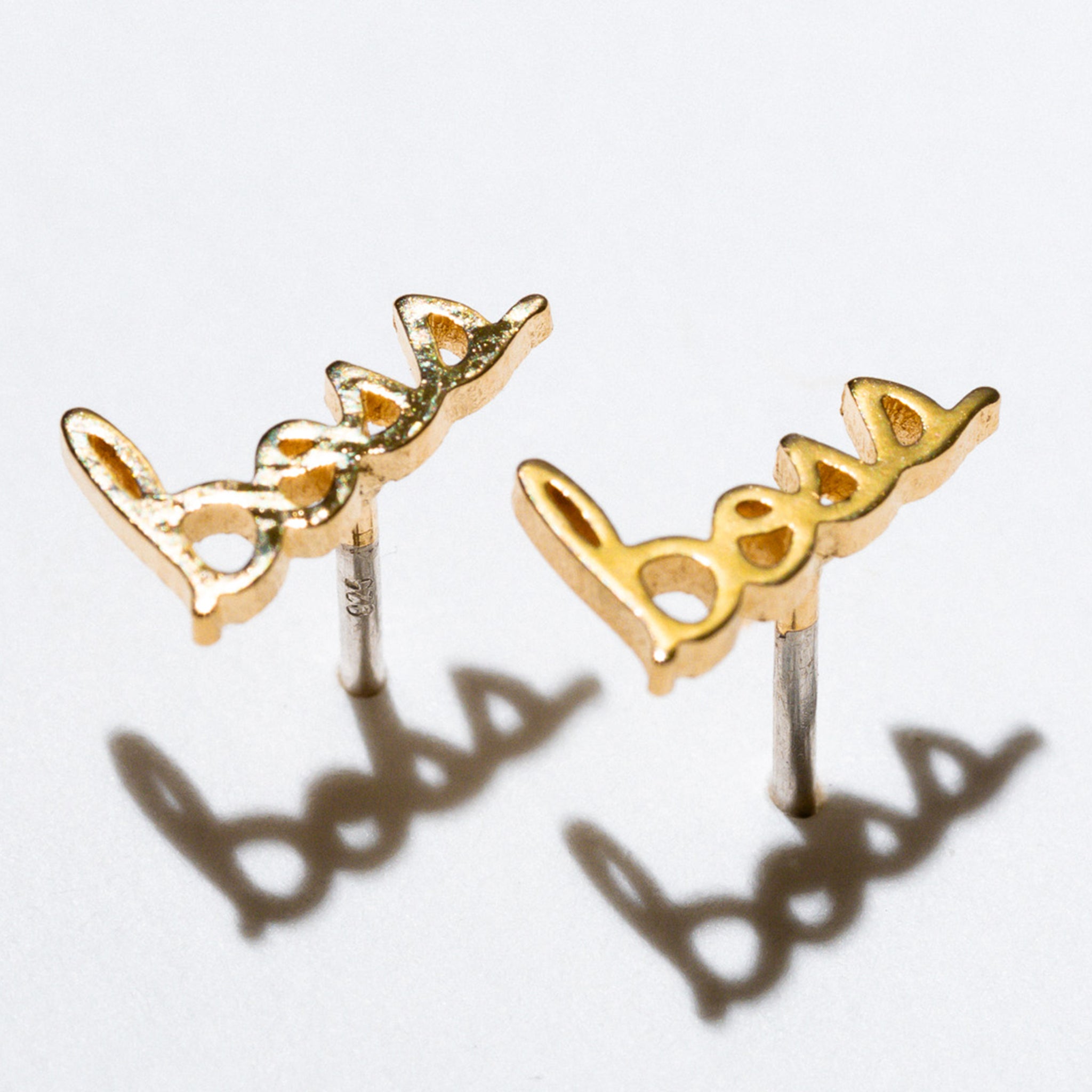 Little Butterfly Stud Earrings | Gold Plated Butterfly Hypoallergenic Post Earrings | Larissa Loden