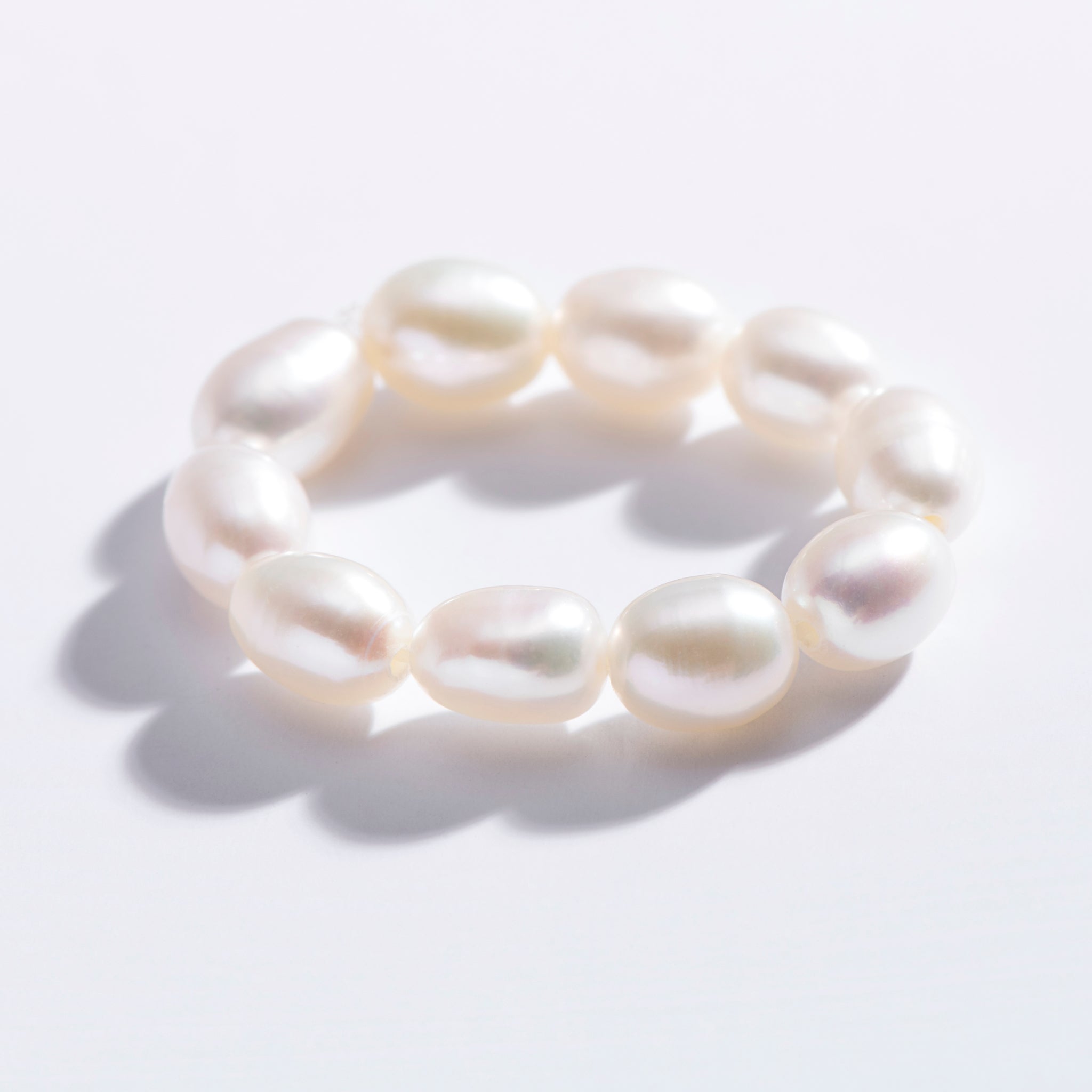 Beaded Pearl Ring | Nickel-Free Stacking Bands | Larissa Loden
