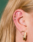 CZ Baguette Studs