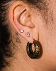 CZ Bezel Studs