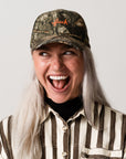 Camo Fuck Script Baseball Hat
