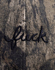 Slightly Imperfect Camo Fuck Script Baseball Hat