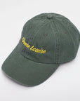 Green cap with 'Cheese Louise' text on a white background