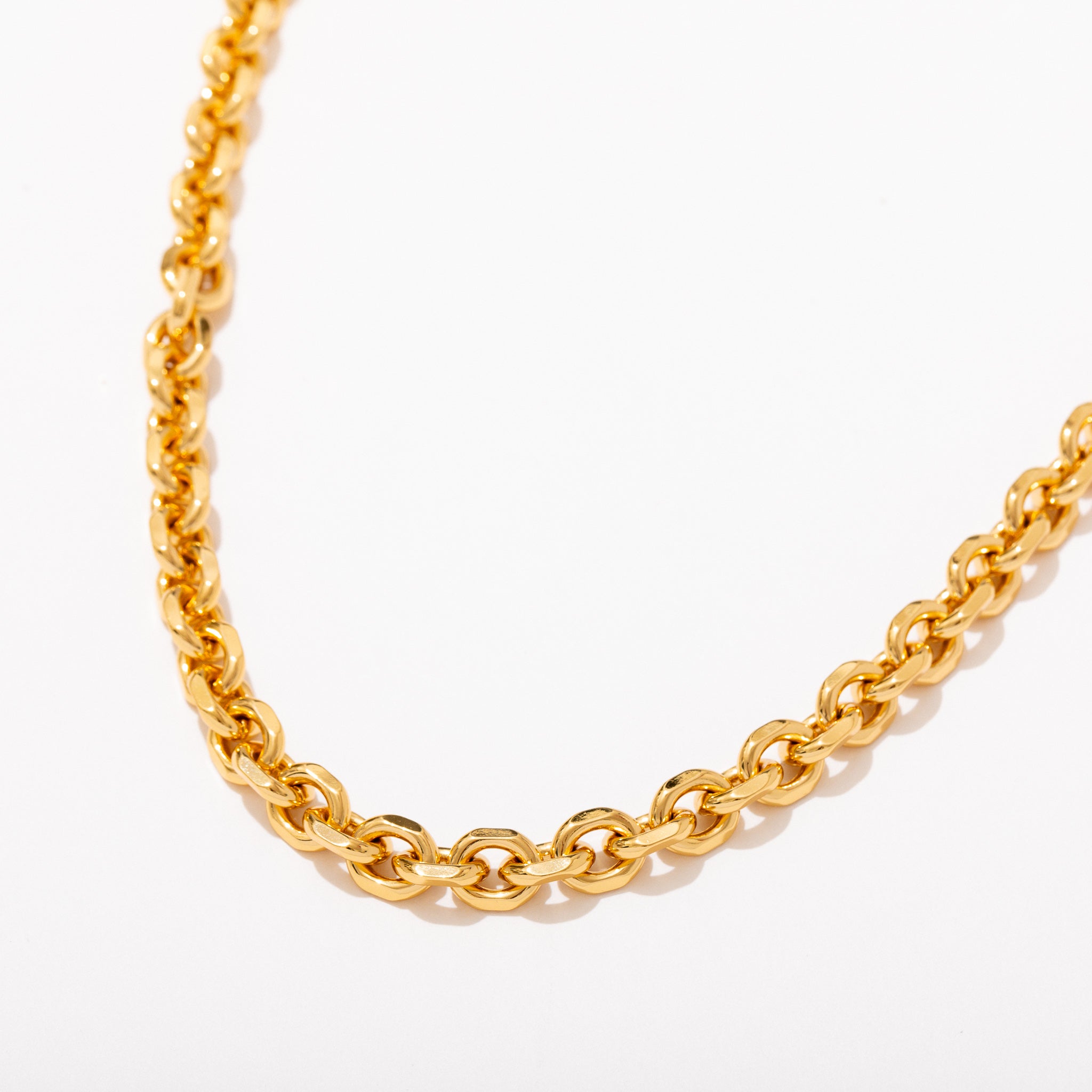Vincent Necklace | 14k Gold Plated Link Chain | Larissa Loden