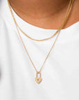 Alicia Lock Charm Necklace