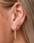 Power Tie Jacket Earrings