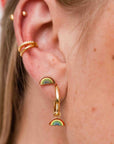 Rainbow Charm Earrings