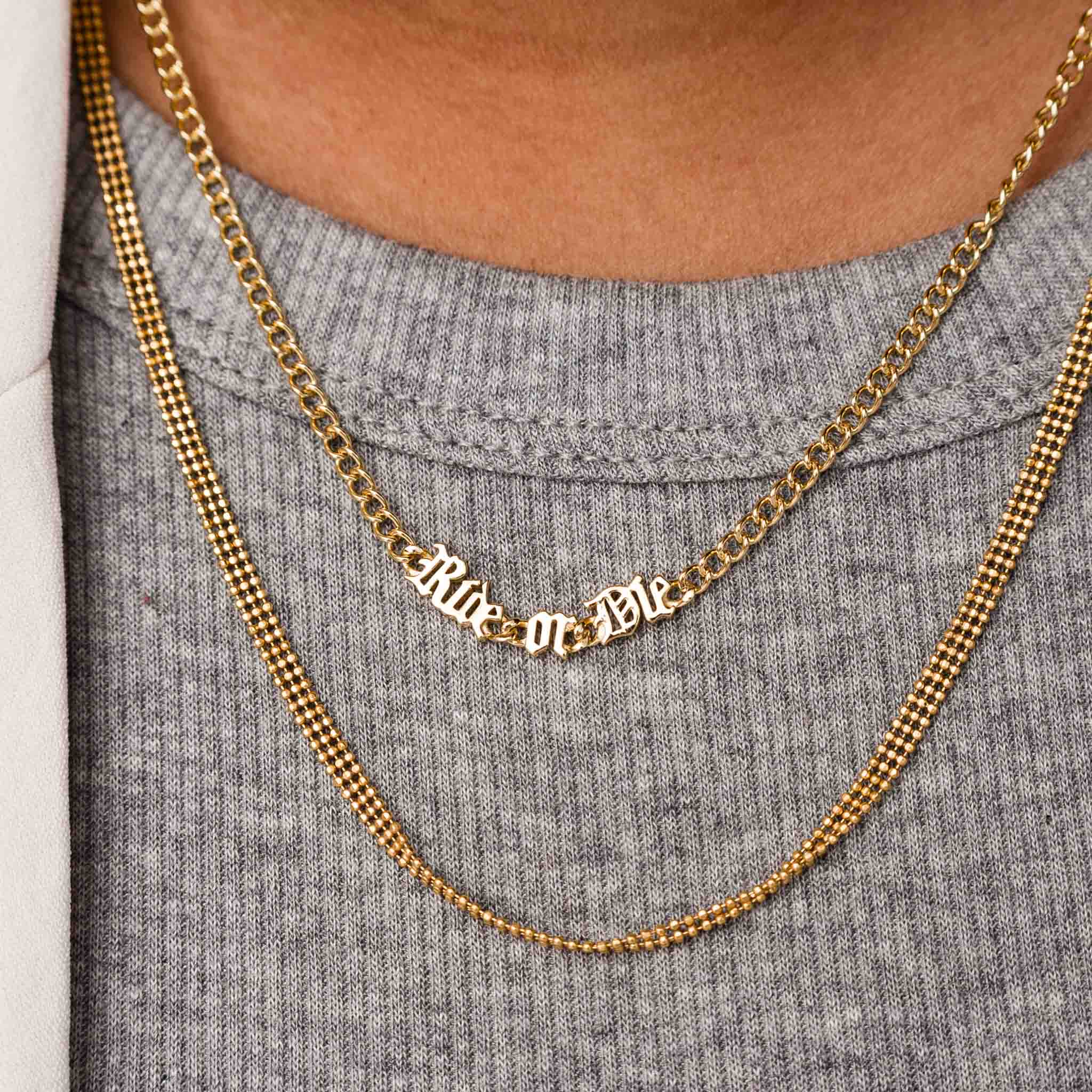 Ride or Die Chain Necklace | Edgy Layering Chain | Larissa Loden