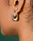 Duality Huggie Hoops