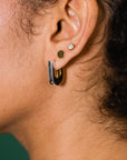 Duality Huggie Hoops