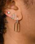 Duality Open Link Earrings