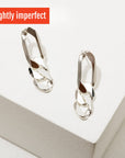 Slightly Imperfect Chain Post Earrings