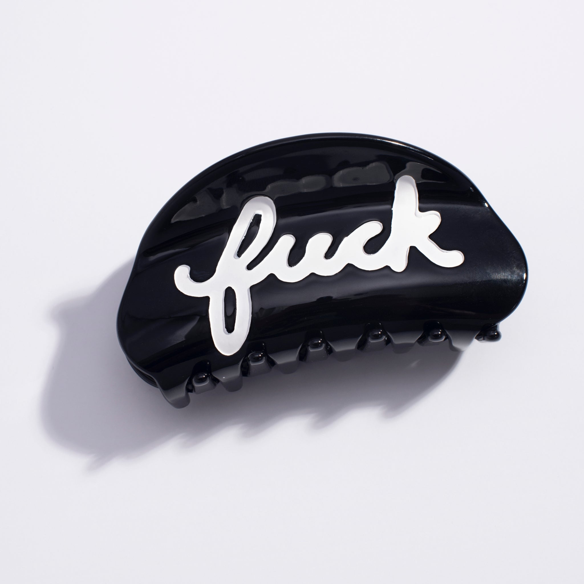 Fuck Script Hair Claw | Eco-Friendly Acetate Hair Clip | Larissa Loden