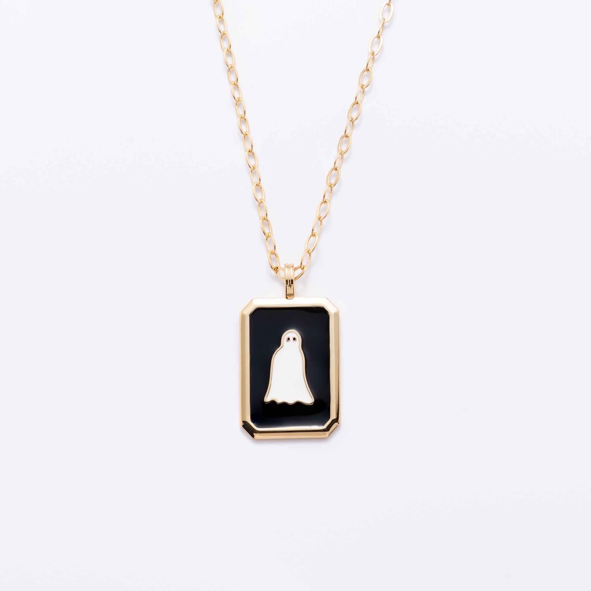 Ghost Pendant Necklace | Spooky Halloween Jewelry | Larissa Loden