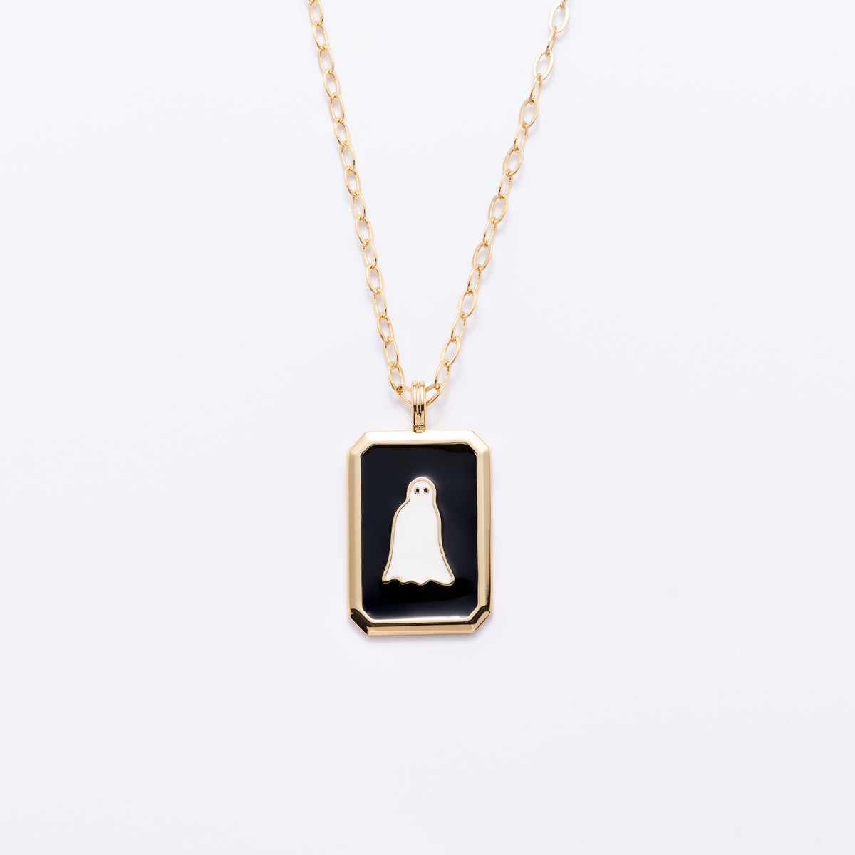 Ghost Pendant Necklace | Spooky Halloween Jewelry | Larissa Loden