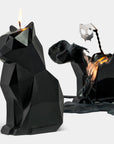 Hidden Skeleton Black Cat Candle