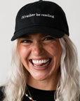 I'd Rather Be Reading Baseball Hat