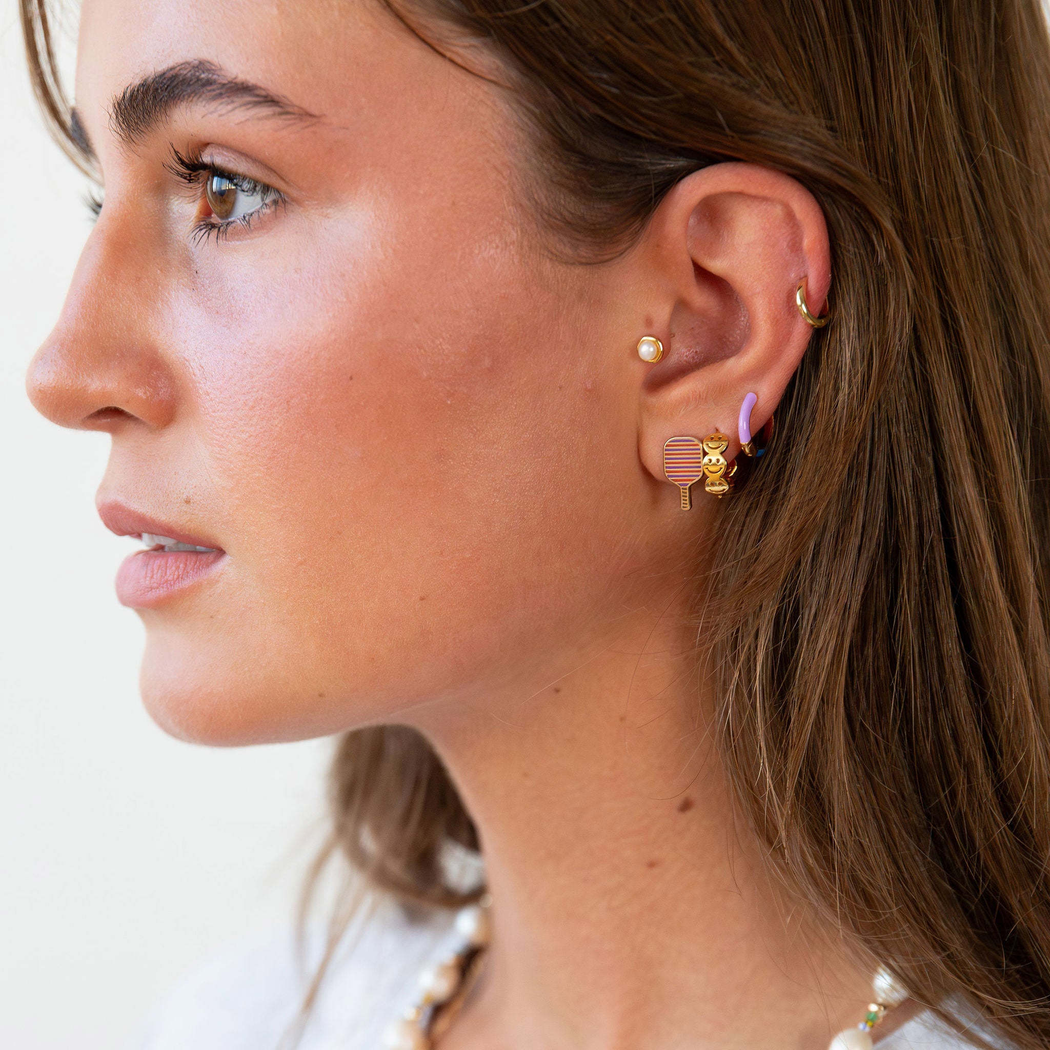 Pickleball Studs | Enamel Sport Earrings | Larissa Loden