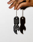 Skeleton Hand Bottle Opener Keychain