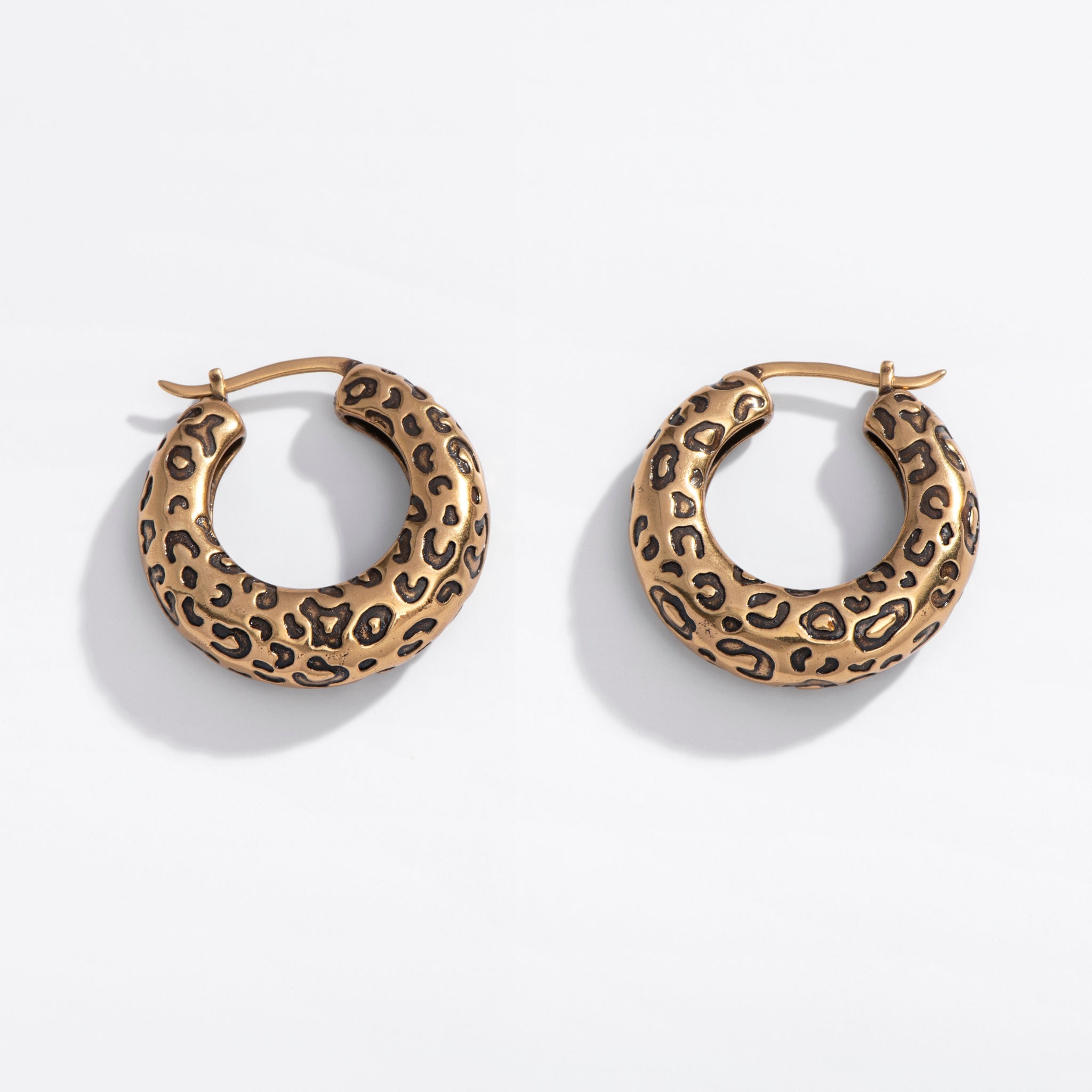 Leopard Hoops | Statment Hoop Earrings | Larissa Loden