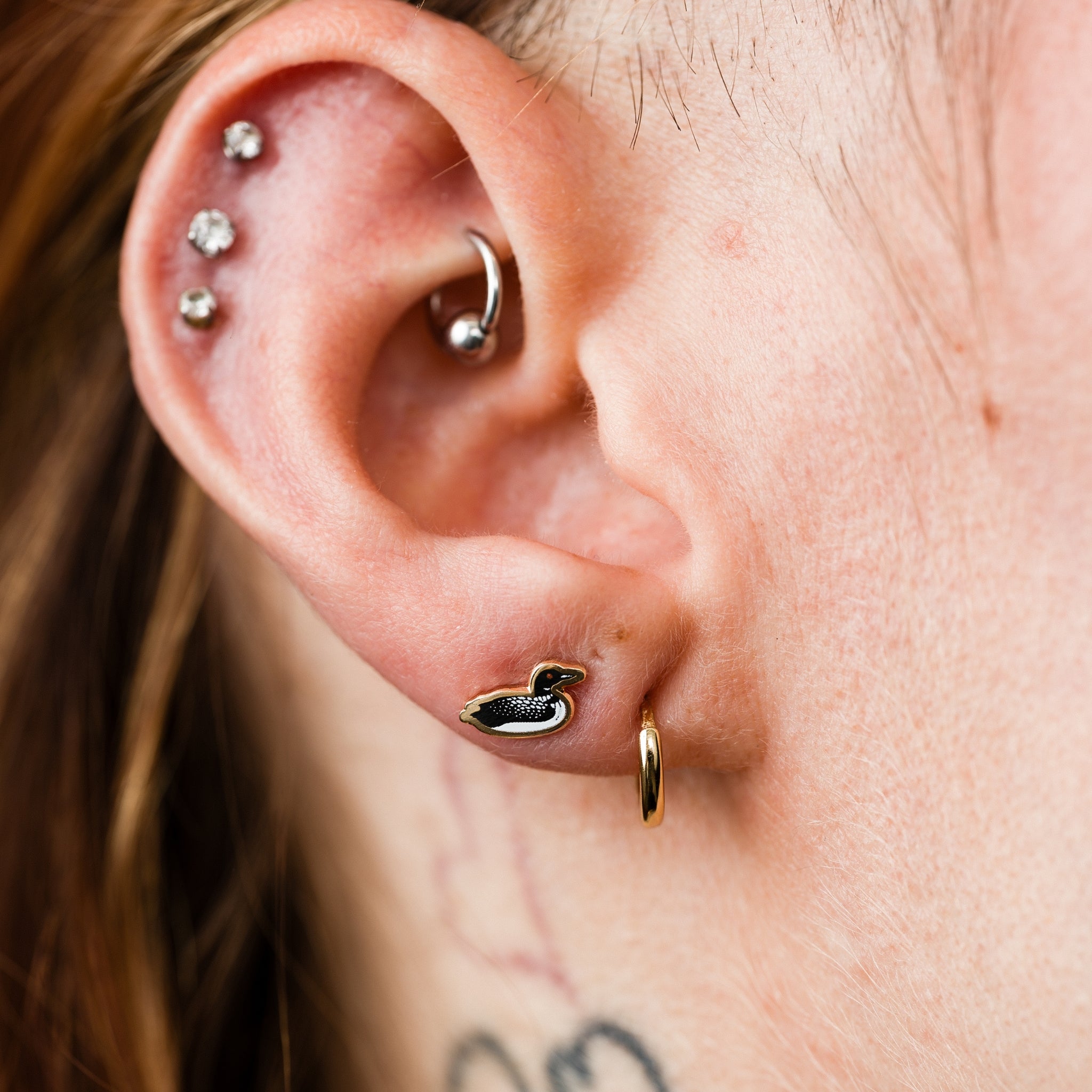 Loon Studs | Minnesota Bird Earrings | Larissa Loden