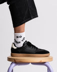 No Thank You Quarter Crew Socks