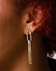 Paperclip Drop Earrings