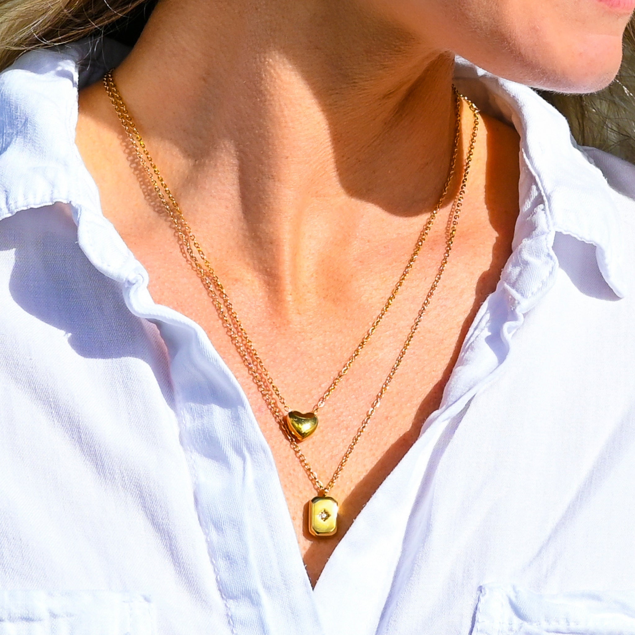 Puffy Heart Necklace | Jessie Diggins Collaboration | Larissa Loden