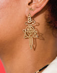 Rose Dagger Earrings