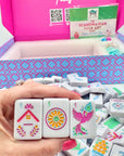 Scandinavian Folk Art Mahjong Set